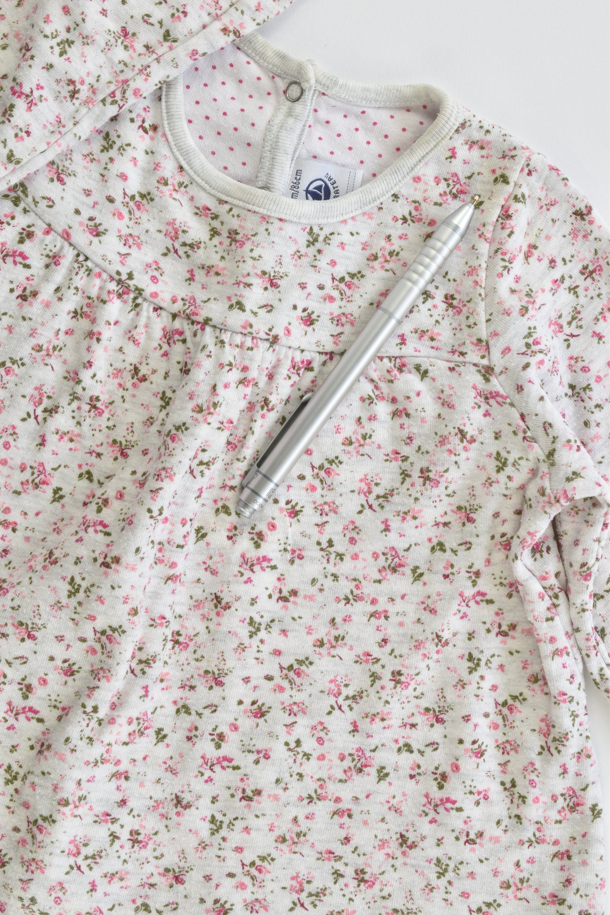 Petit Bateau (France) Size 1 (24 months, 86 cm) Floral Top
