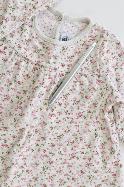 Petit Bateau (France) Size 1 (24 months, 86 cm) Floral Top