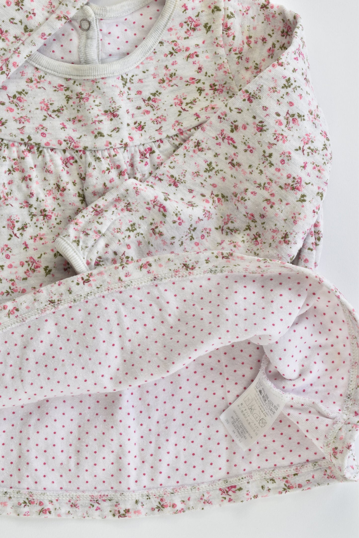 Petit Bateau (France) Size 1 (24 months, 86 cm) Floral Top