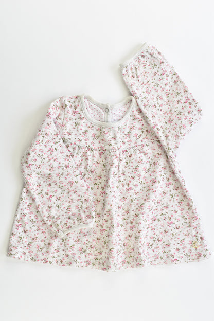 Petit Bateau (France) Size 1 (24 months, 86 cm) Floral Top