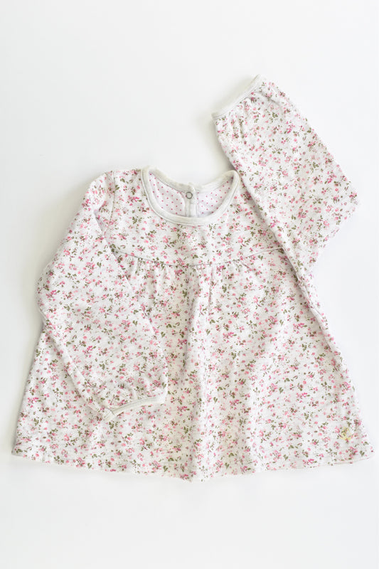 Petit Bateau (France) Size 1 (24 months, 86 cm) Floral Top