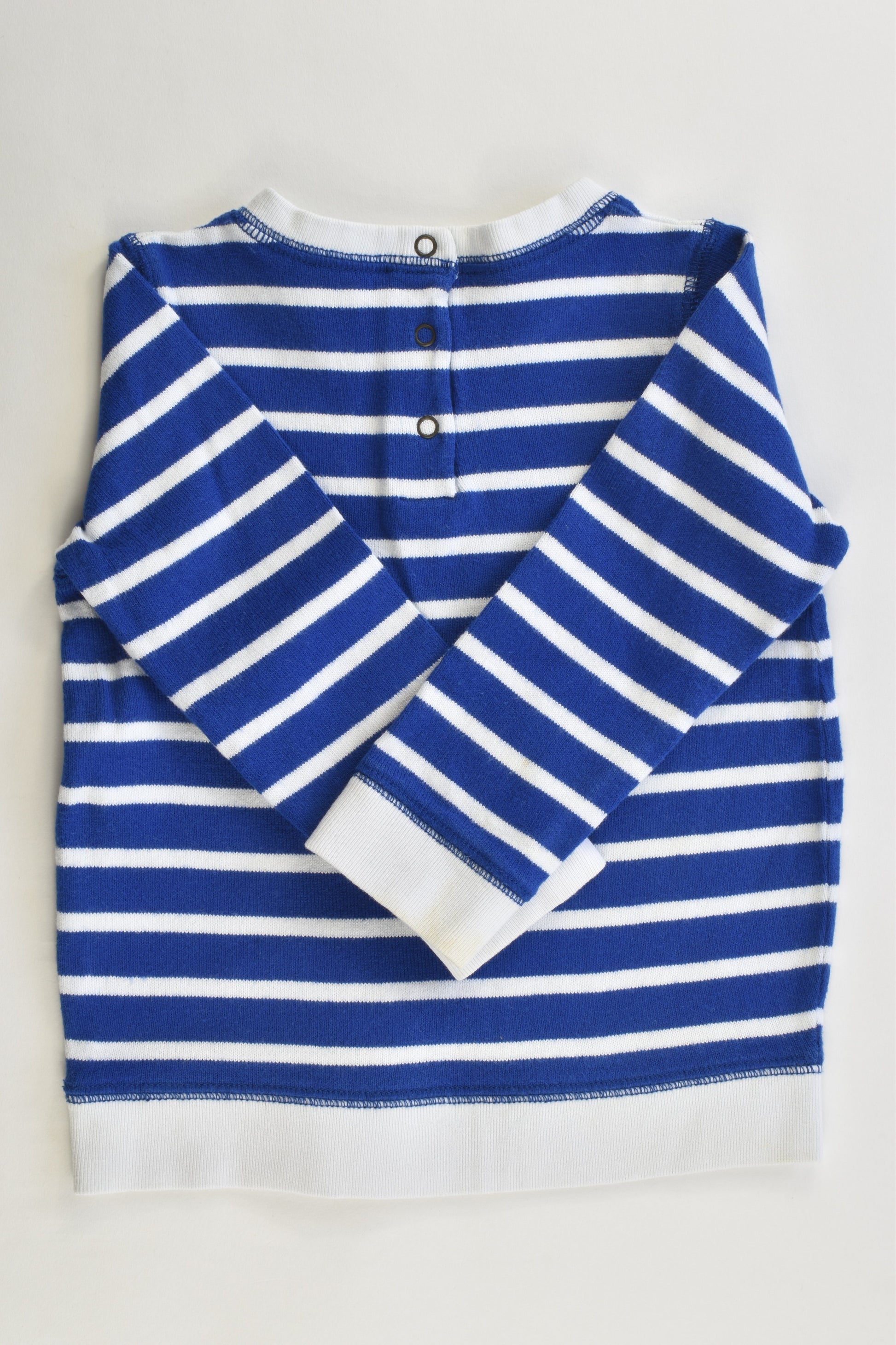 Petit Bateau (France) Size 1 (24 months, 86 cm) Striped Anchor Sweater