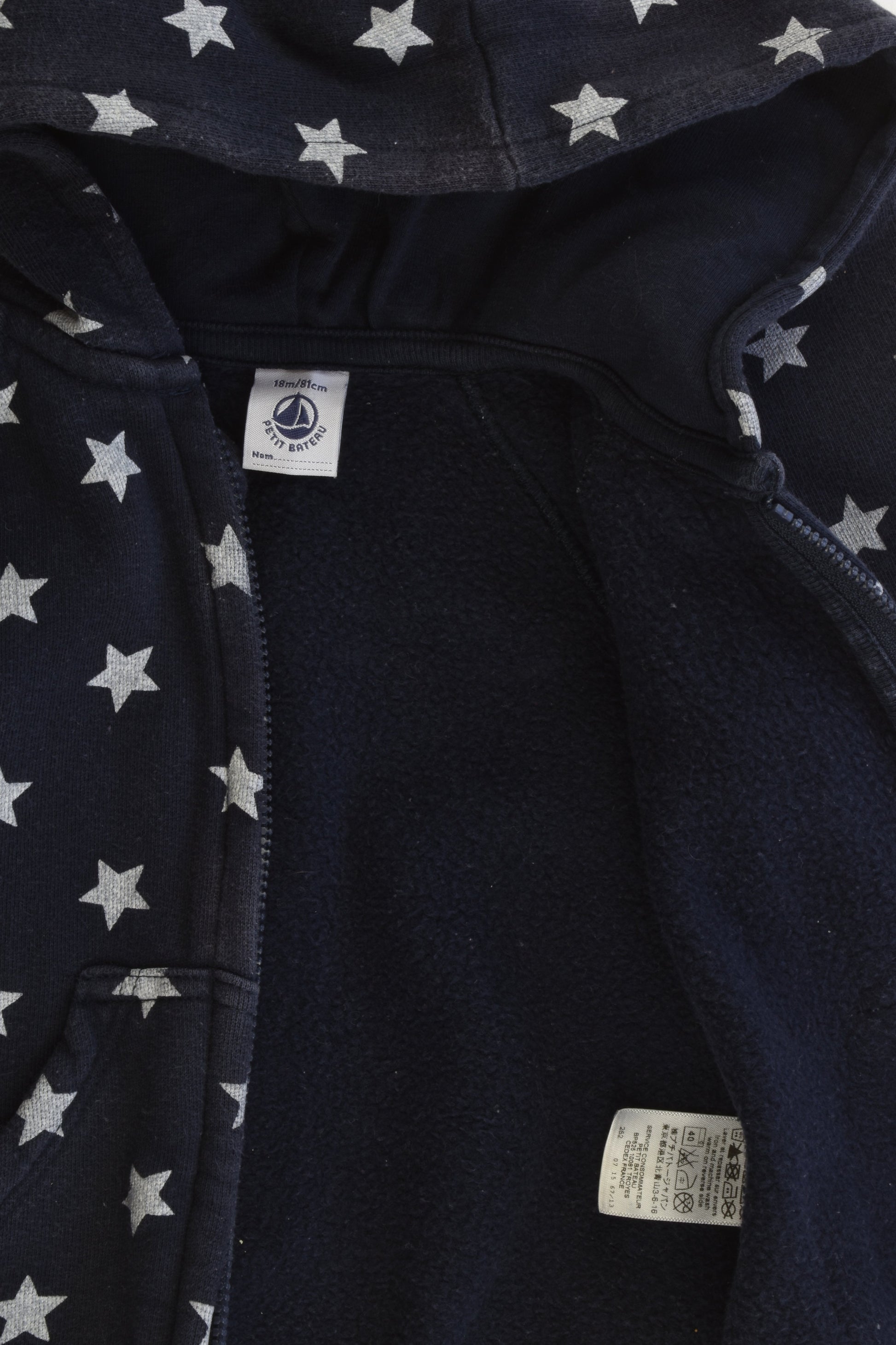Petit Bateau (France) Size 18 months (81 cm) Stars Hooded Jumper and Trackpants