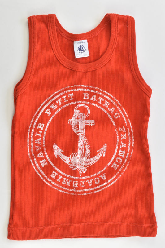 Petit Bateau (France) Size 2-3 (3 years, 94 cm) Ribbed Tank Top