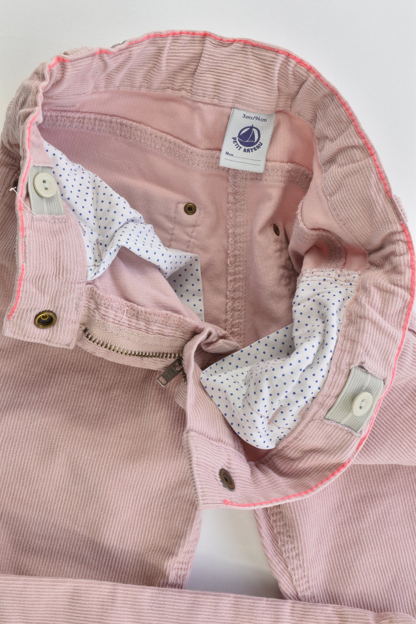 Petit Bateau (France) Size 2-3 (3 years, 94 cm) Stretchy Cord Pants
