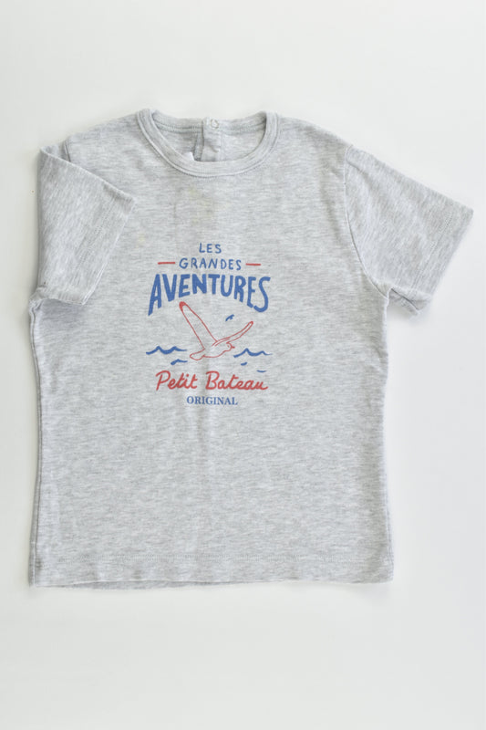 Petit Bateau (France) Size 2-3 (36 months, 95 cm) 'Les Grandes Aventures' T-shirt