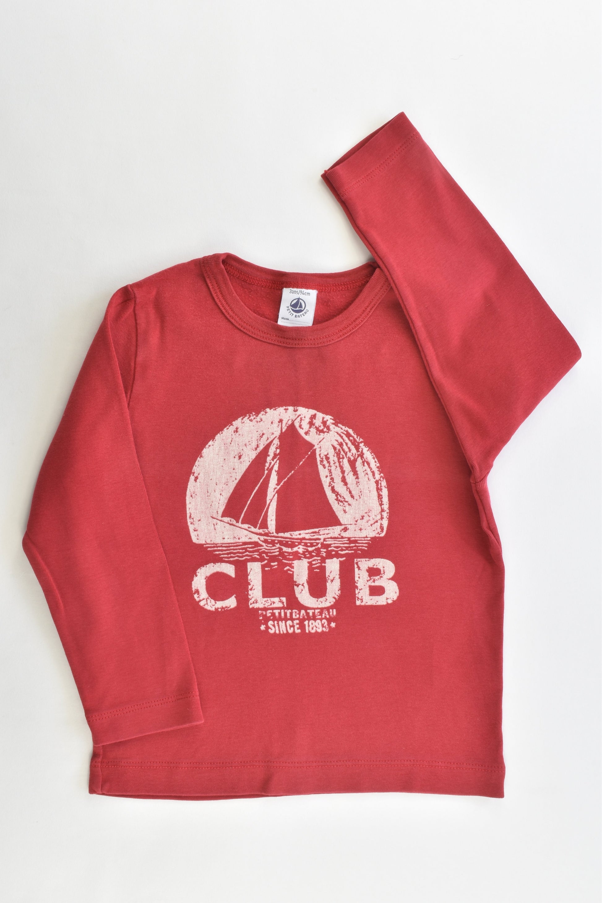 Petit Bateau (France) Size 2-3 (94 cm) Sailboat Top
