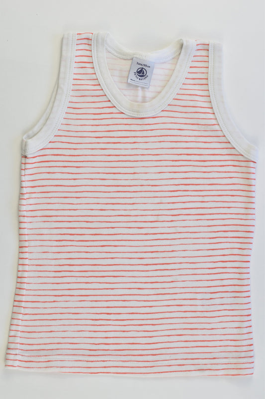 Petit Bateau (France) Size 2-3 (95 cm) Striped Tank Top