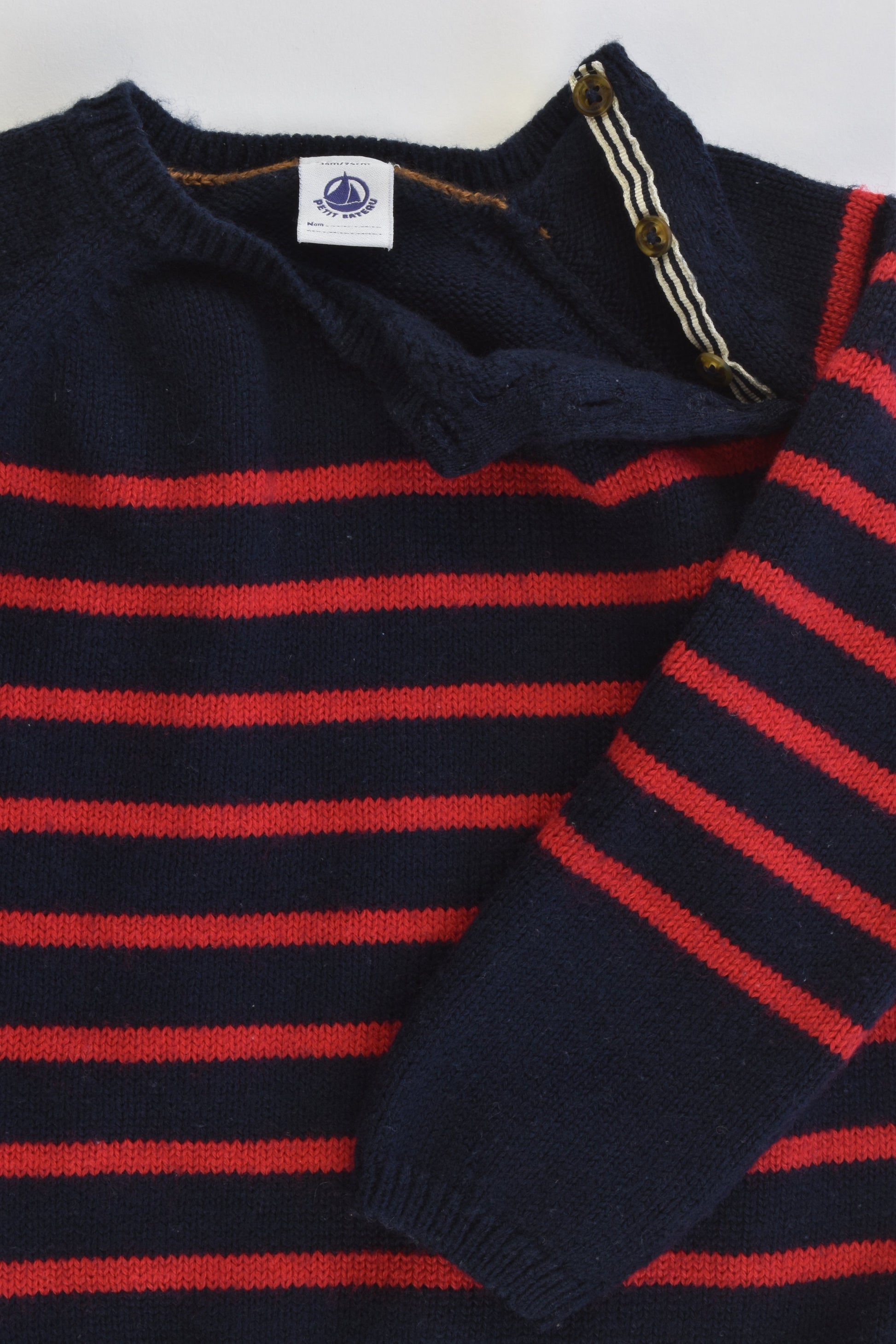 Petit Bateau (France) Size 2 (36 months, 94 cm) Woolly Jumper