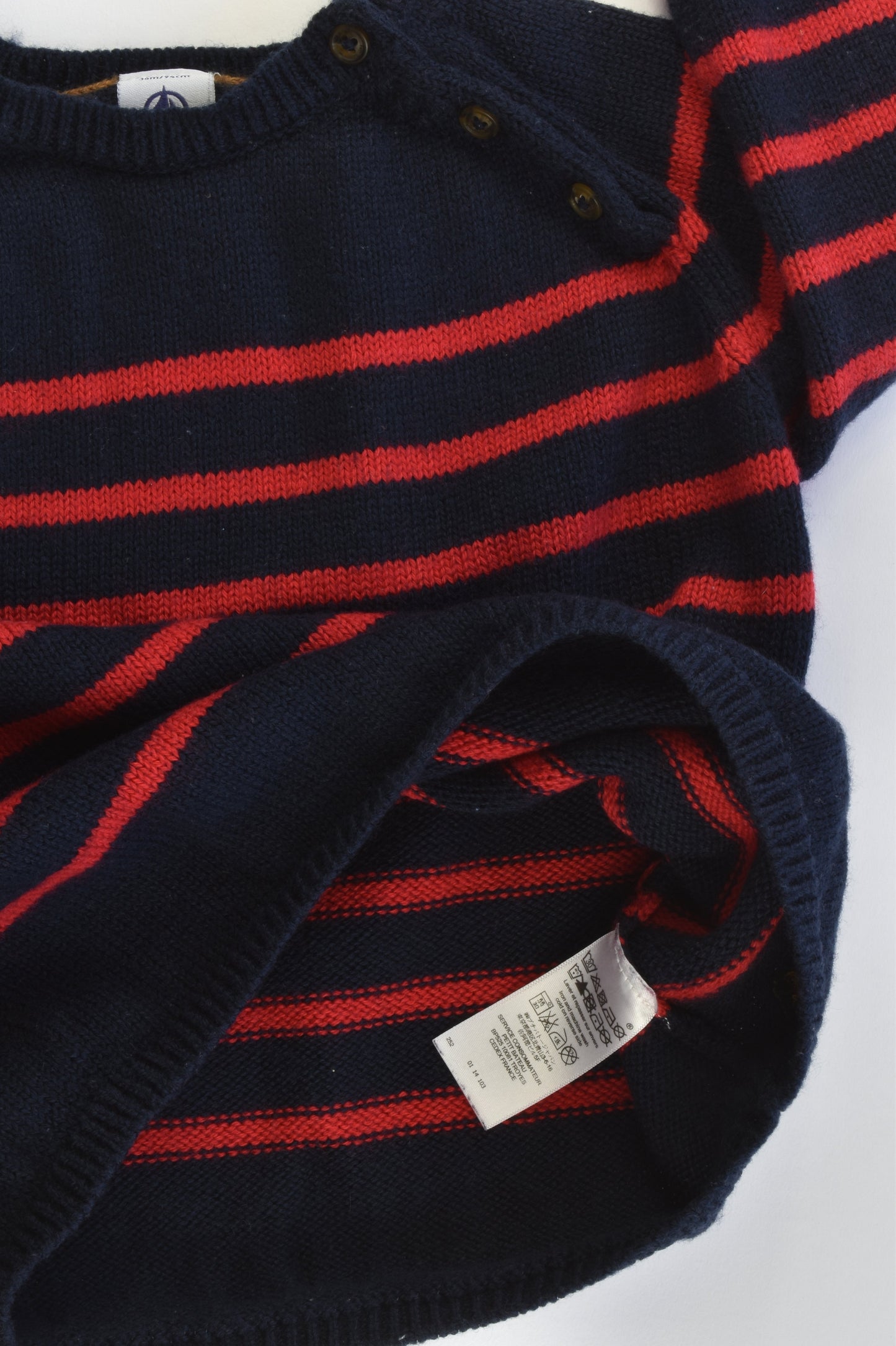 Petit Bateau (France) Size 2 (36 months, 94 cm) Woolly Jumper