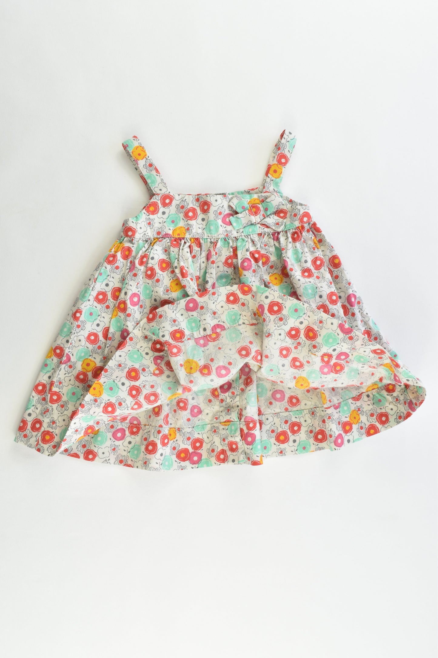 Petit Bateau (France) Size 3 months (60 cm) Floral Dress