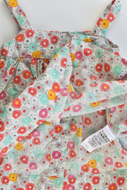 Petit Bateau (France) Size 3 months (60 cm) Floral Dress