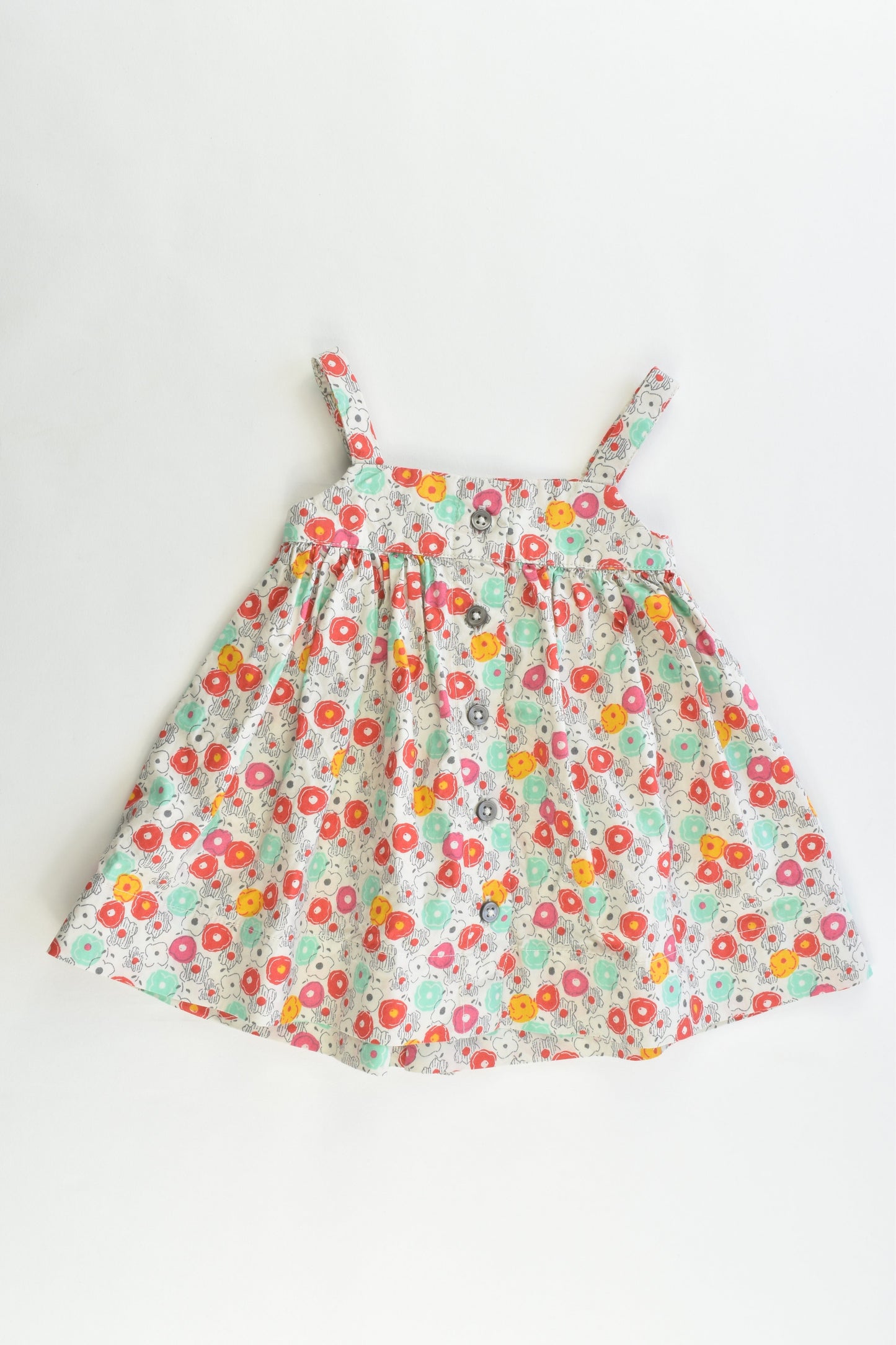 Petit Bateau (France) Size 3 months (60 cm) Floral Dress