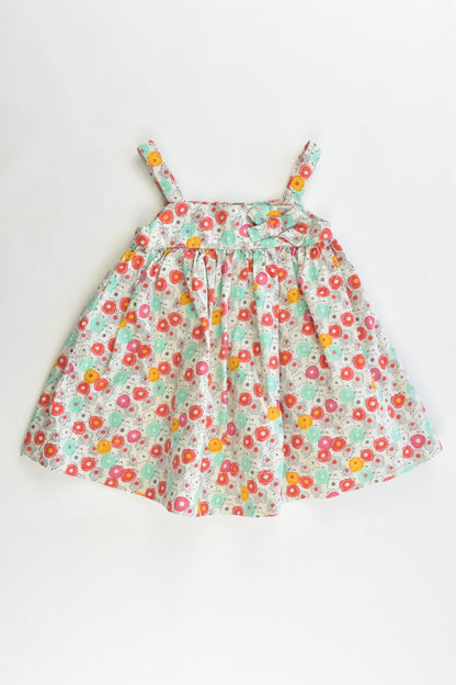 Petit Bateau (France) Size 3 months (60 cm) Floral Dress