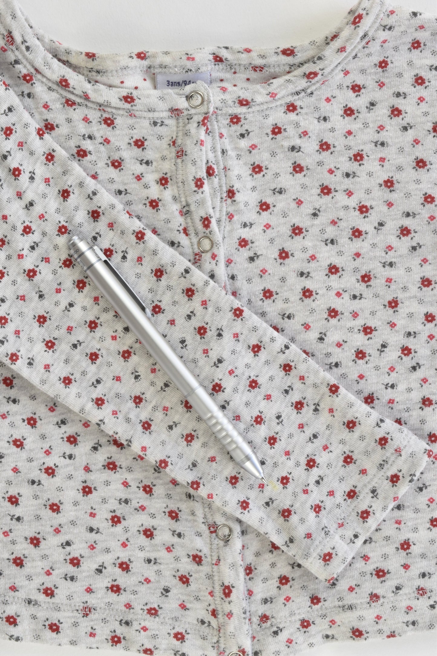 Petit Bateau (France) Size 3 years (94 cm) Floral Cardigan