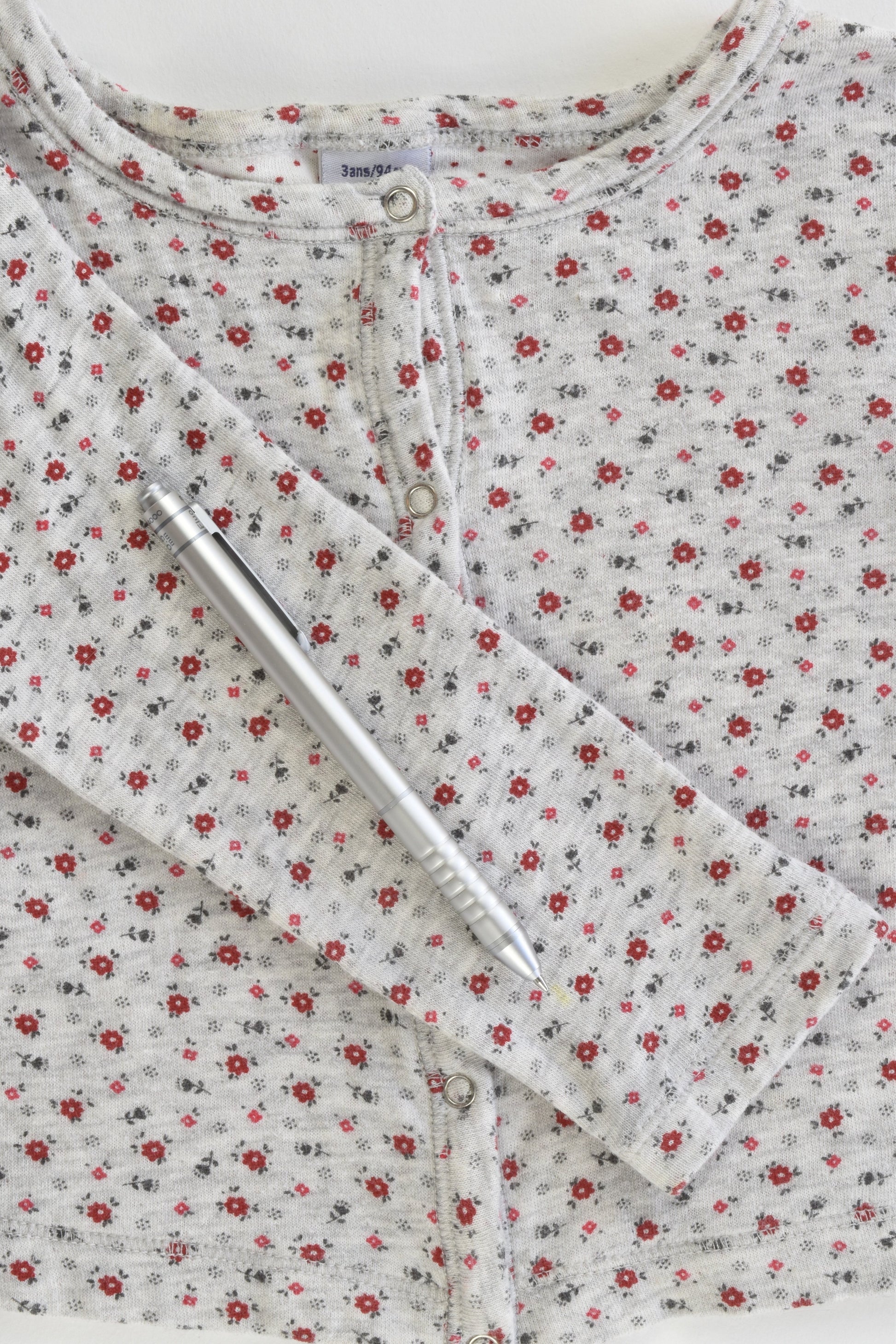 Petit Bateau (France) Size 3 years (94 cm) Floral Cardigan