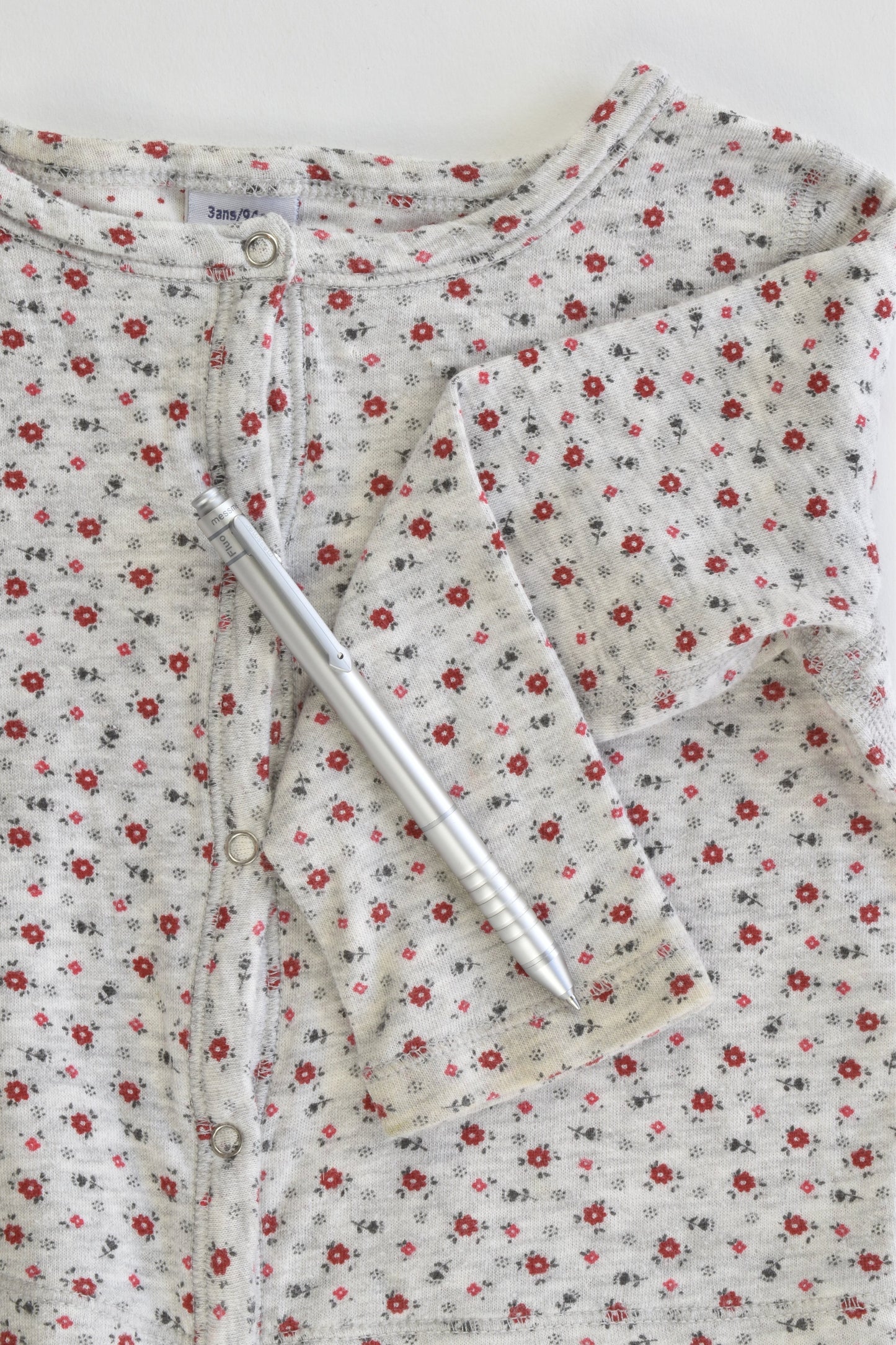 Petit Bateau (France) Size 3 years (94 cm) Floral Cardigan