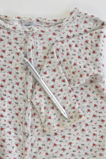 Petit Bateau (France) Size 3 years (94 cm) Floral Cardigan