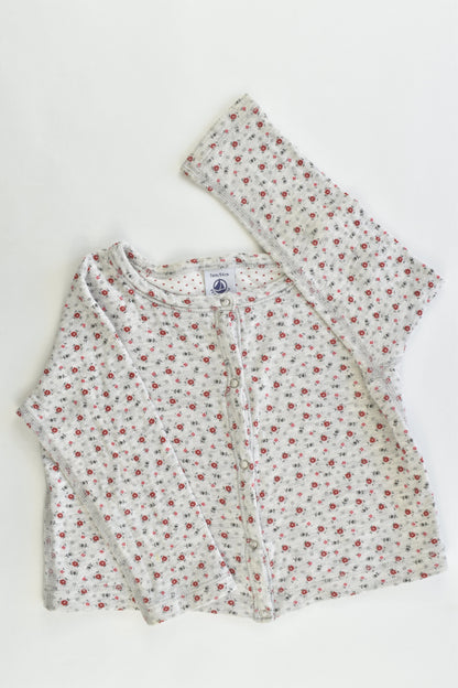Petit Bateau (France) Size 3 years (94 cm) Floral Cardigan
