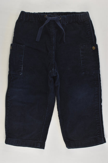 Petit Bateau Size 0-1 (18 months, 81 cm) Lined Nautical Cord Pants