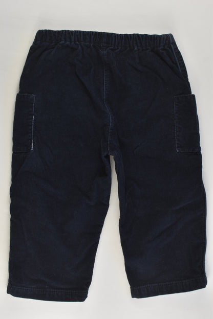 Petit Bateau Size 0-1 (18 months, 81 cm) Lined Nautical Cord Pants