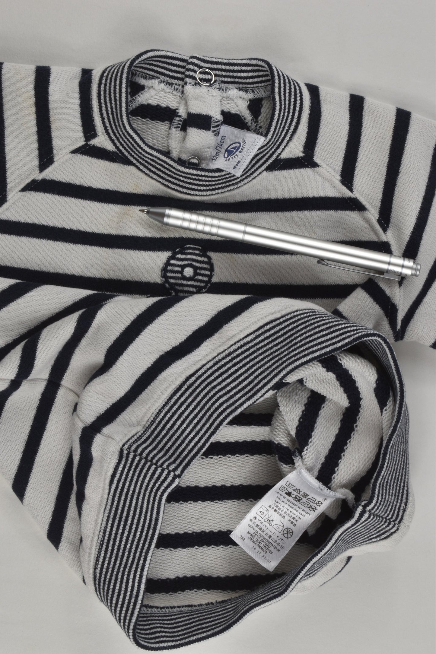 Petit Bateau Size 0 (12 months, 74 cm) Nautical Sweater