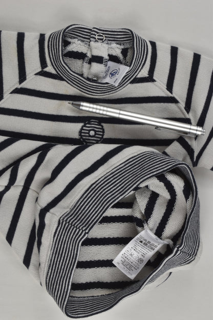 Petit Bateau Size 0 (12 months, 74 cm) Nautical Sweater