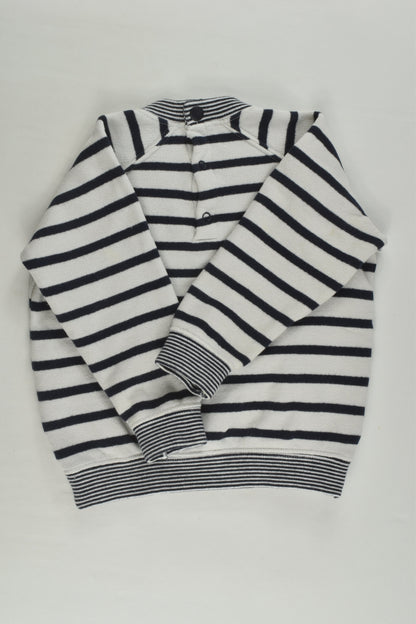 Petit Bateau Size 0 (12 months, 74 cm) Nautical Sweater