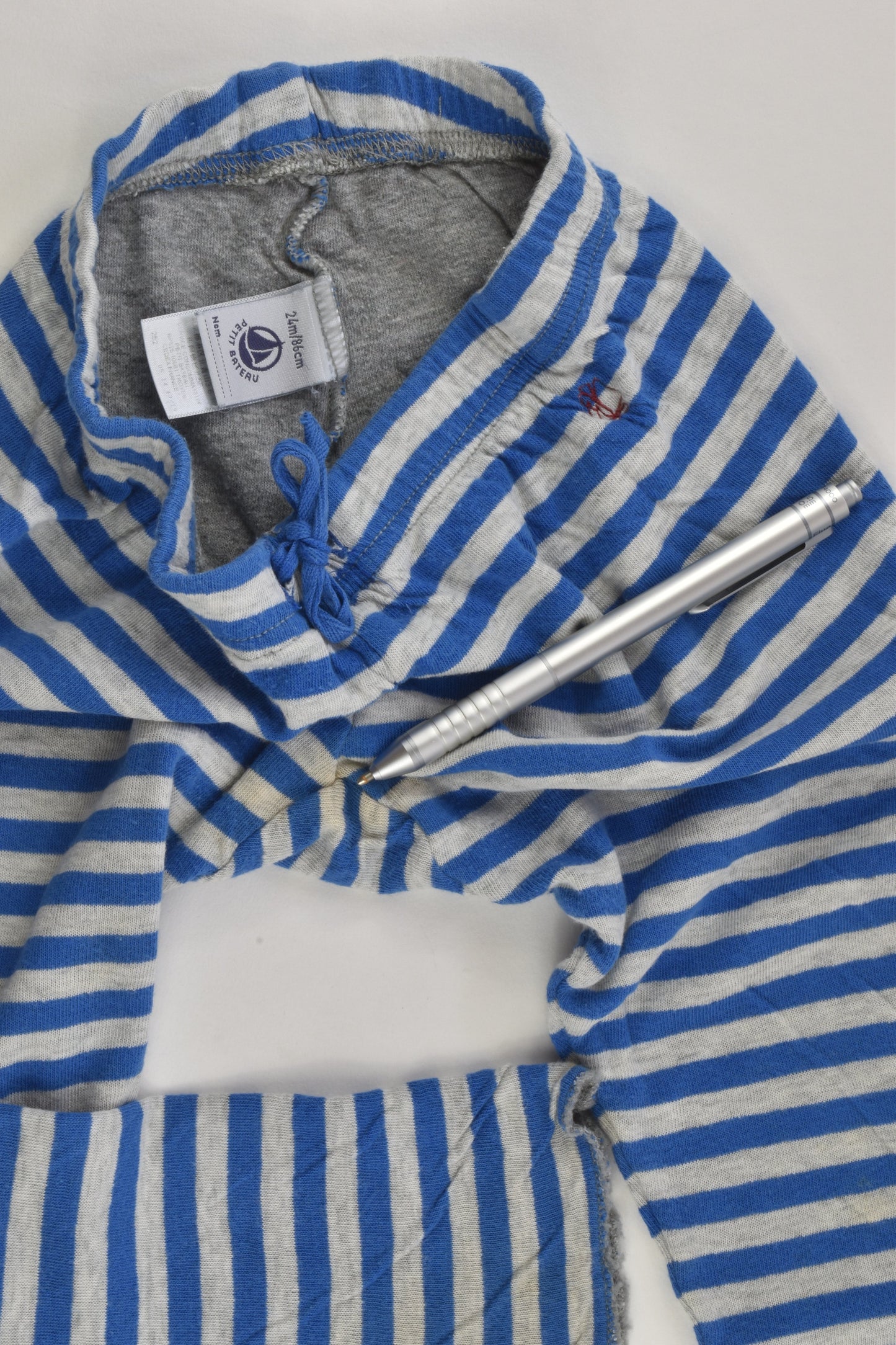 Petit Bateau Size 1 (24 months, 86 cm) Striped Pants