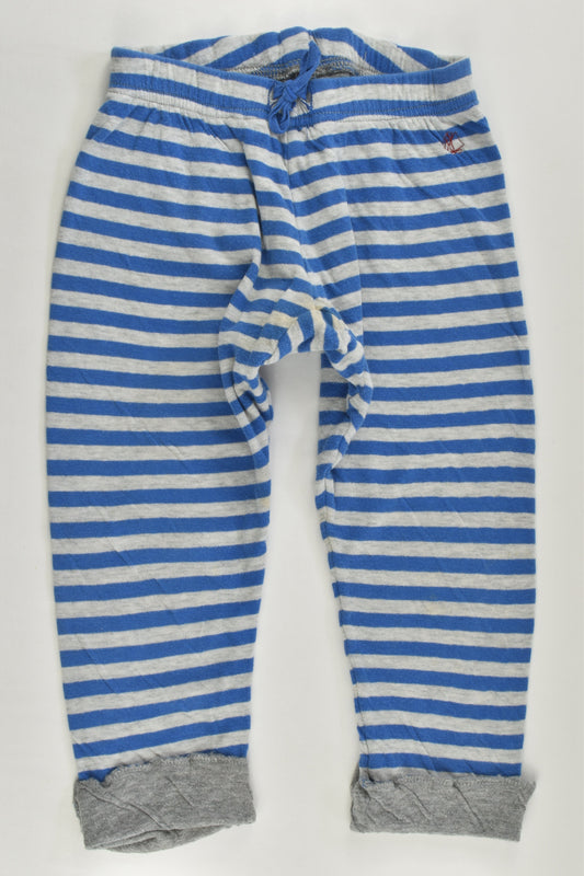 Petit Bateau Size 1 (24 months, 86 cm) Striped Pants