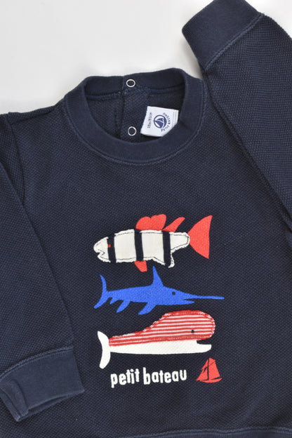 Petit Bateau Size 18m/81cm Sweater