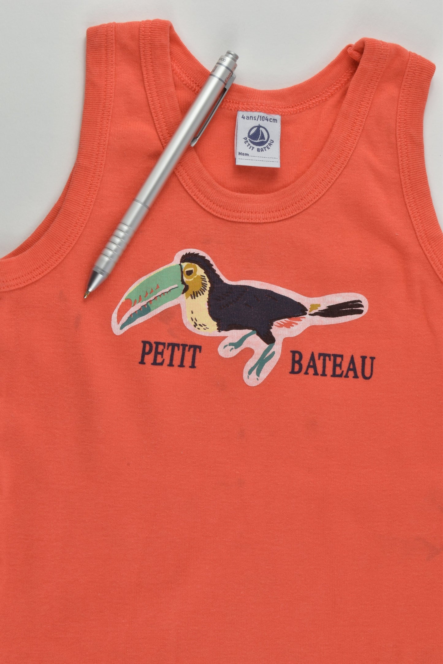 Petit Bateau Size 4 (4 years, 104 cm) Toucan Tank Top