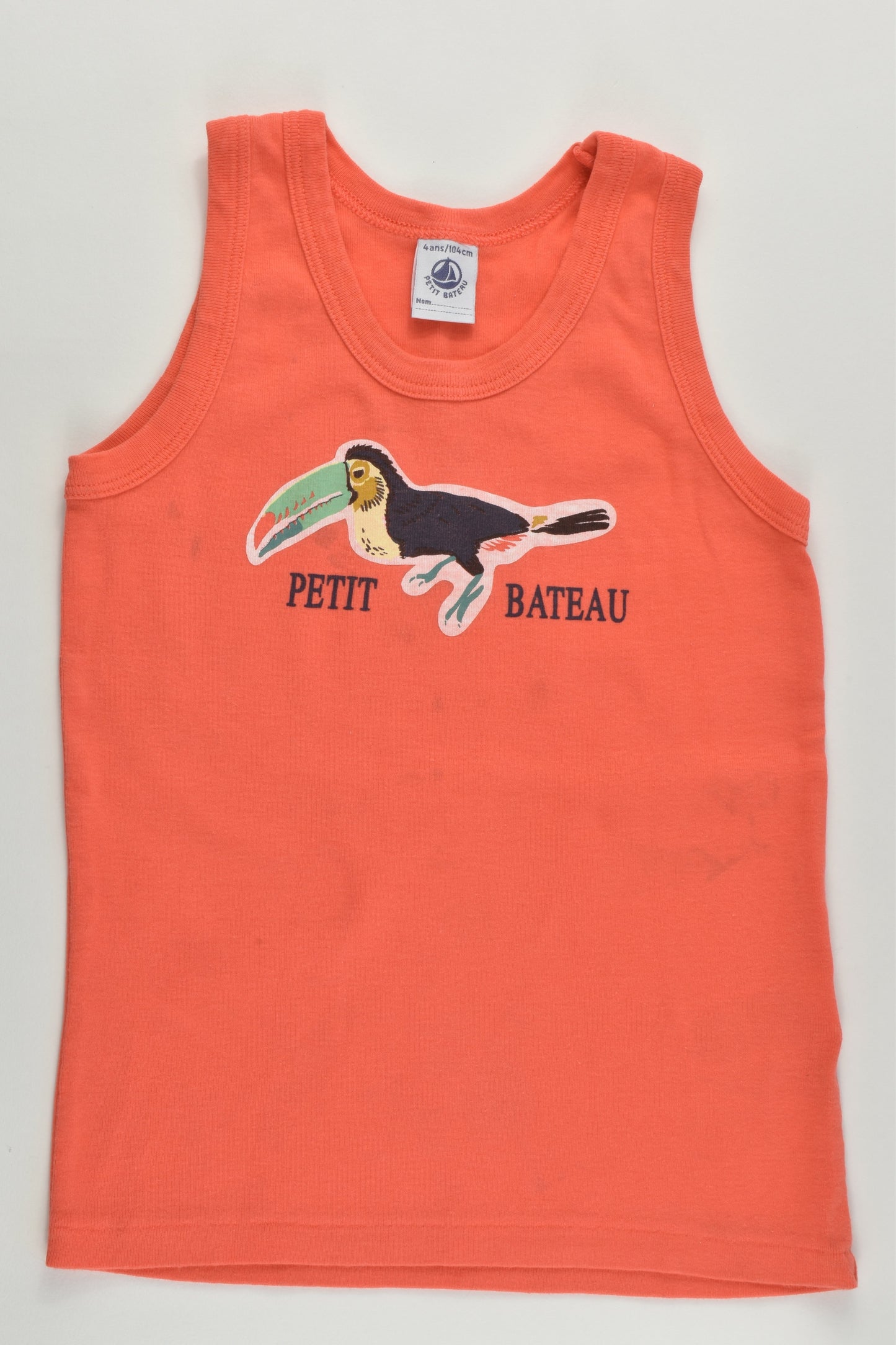 Petit Bateau Size 4 (4 years, 104 cm) Toucan Tank Top