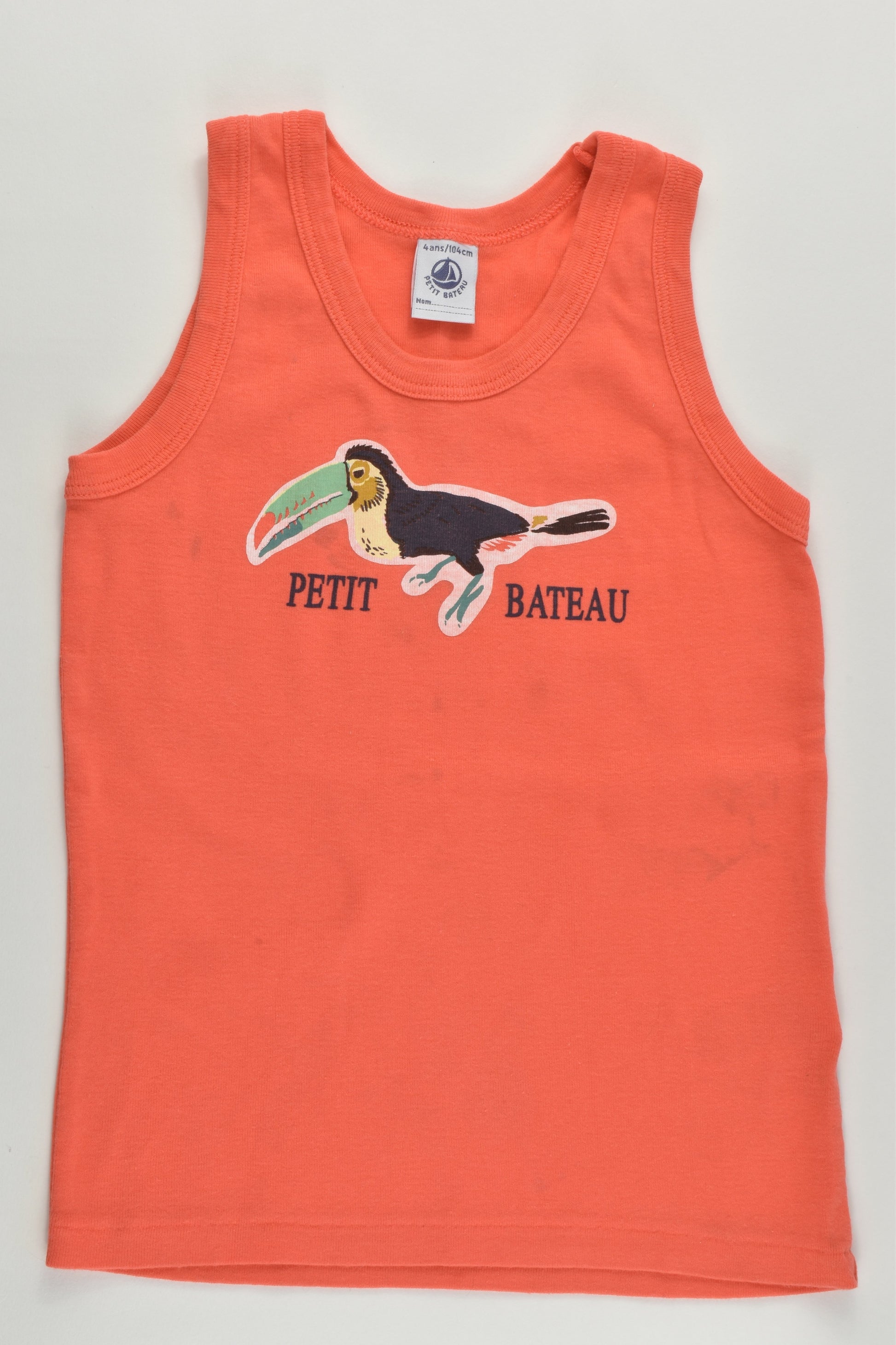 Petit Bateau Size 4 (4 years, 104 cm) Toucan Tank Top