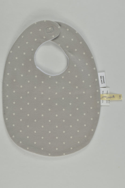Petite Papinelle Size 000 (0-3 months) Stars Bib