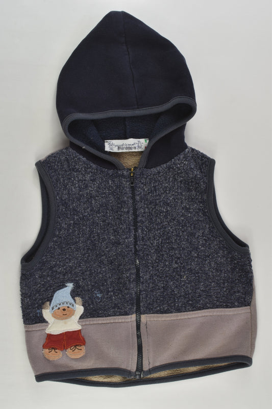 Piccoli Giganti Size 0-1 Hooded Zip Vest