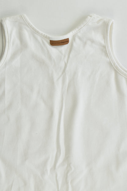 Pinch and Spoon Size 6 Long Back Tank Nude