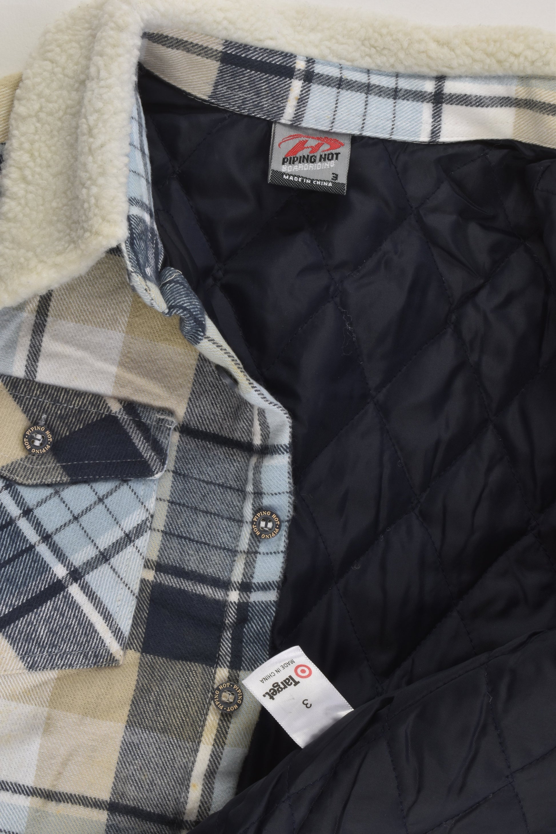 Piping Hot Size 3 Checked Jacket