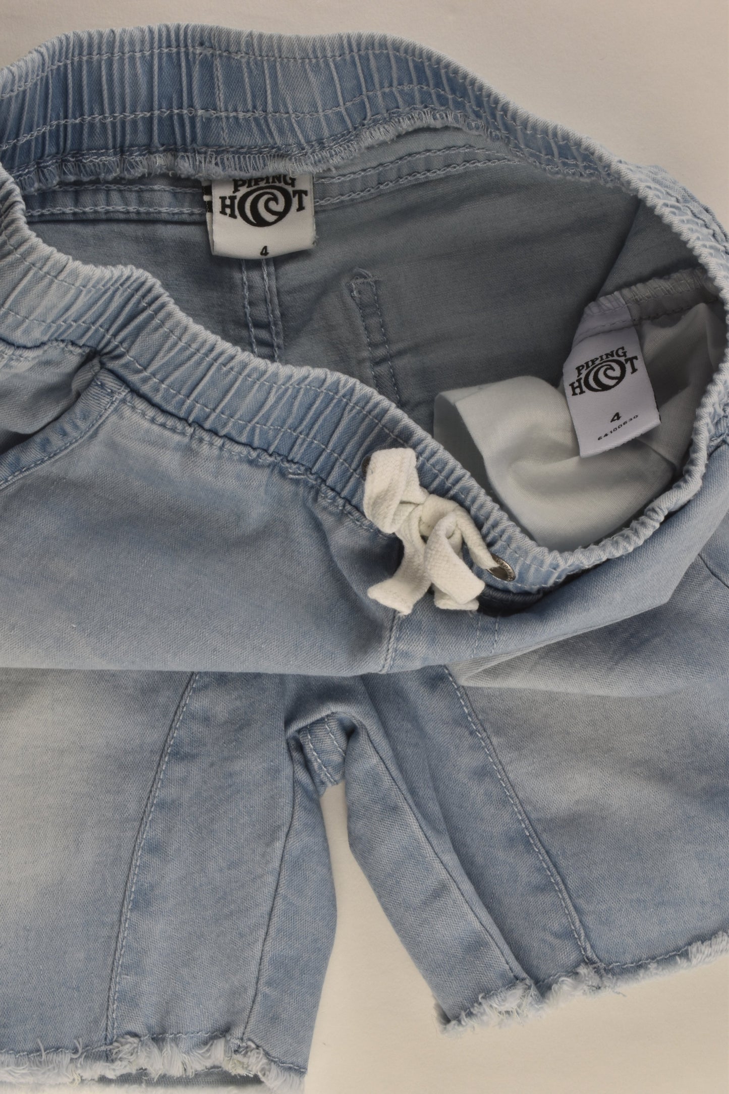 Piping Hot Size 4 Lightweight Stretchy Denim Shorts