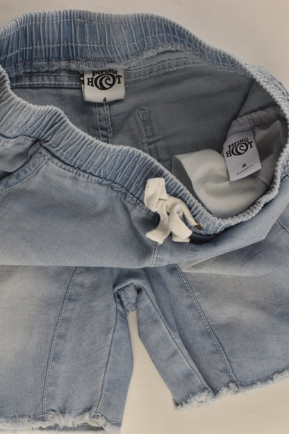 Piping Hot Size 4 Lightweight Stretchy Denim Shorts