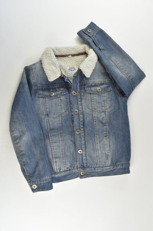 Piping Hot Size 8 Sherpa Denim Jacket