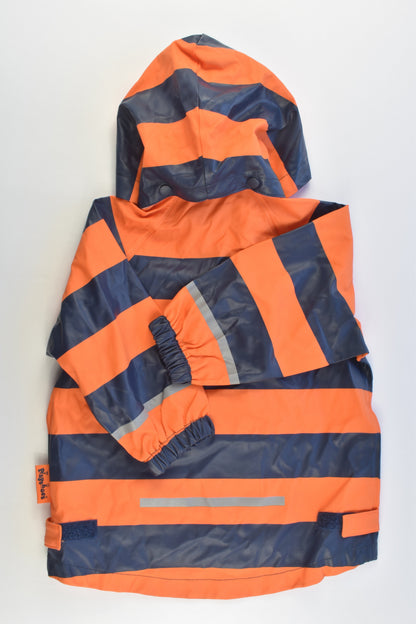 Playshoes (Germany) Size 1-2 (86 cm) Hooded Striped Rain Jacket