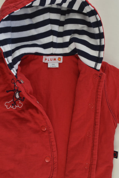 Plum Size 000 Lightly Padded Mouse Jumper