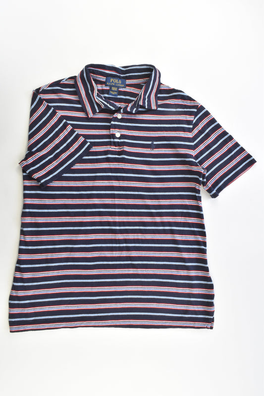 Polo Ralph Lauren Size 10-12 Striped Collared T-shirt