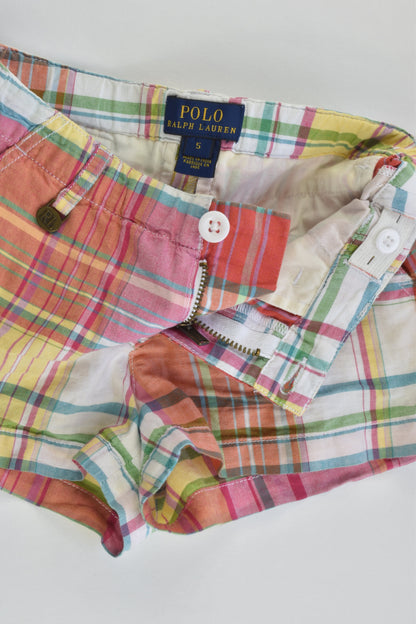 Polo Ralph Lauren Size 5 Checked Shorts
