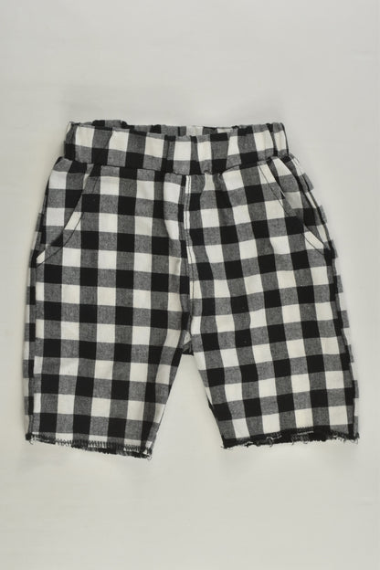 Pom Pom Kids Size approx 0-1 Checked Shorts