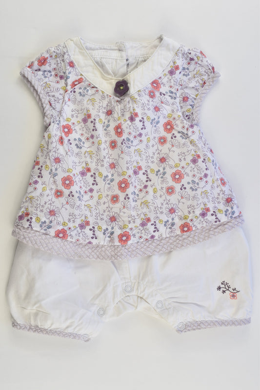 Pomme Framboise by Orchestra (France) Size 00 (6 months, 67 cm) Romper