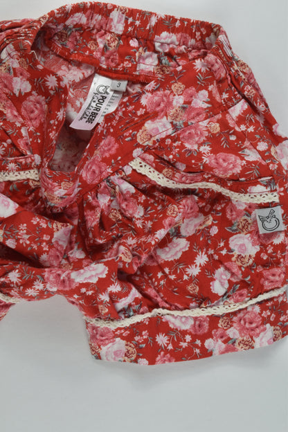 Pour Bebe by Couturekidz Collection Size 3 Floral Shorts