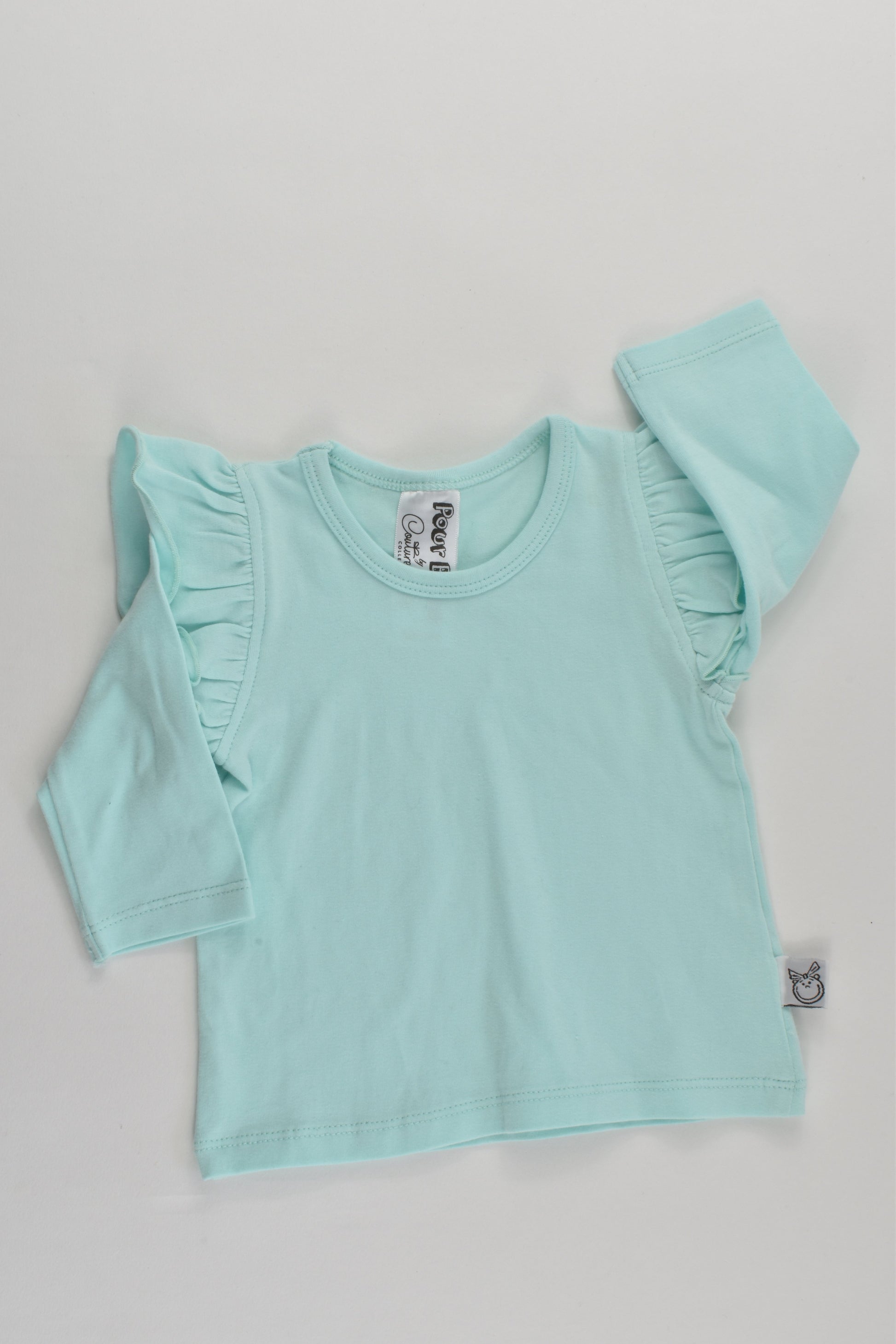 Pour Bebe by Couturekidz Size 000 Ruffle Sleeves Top