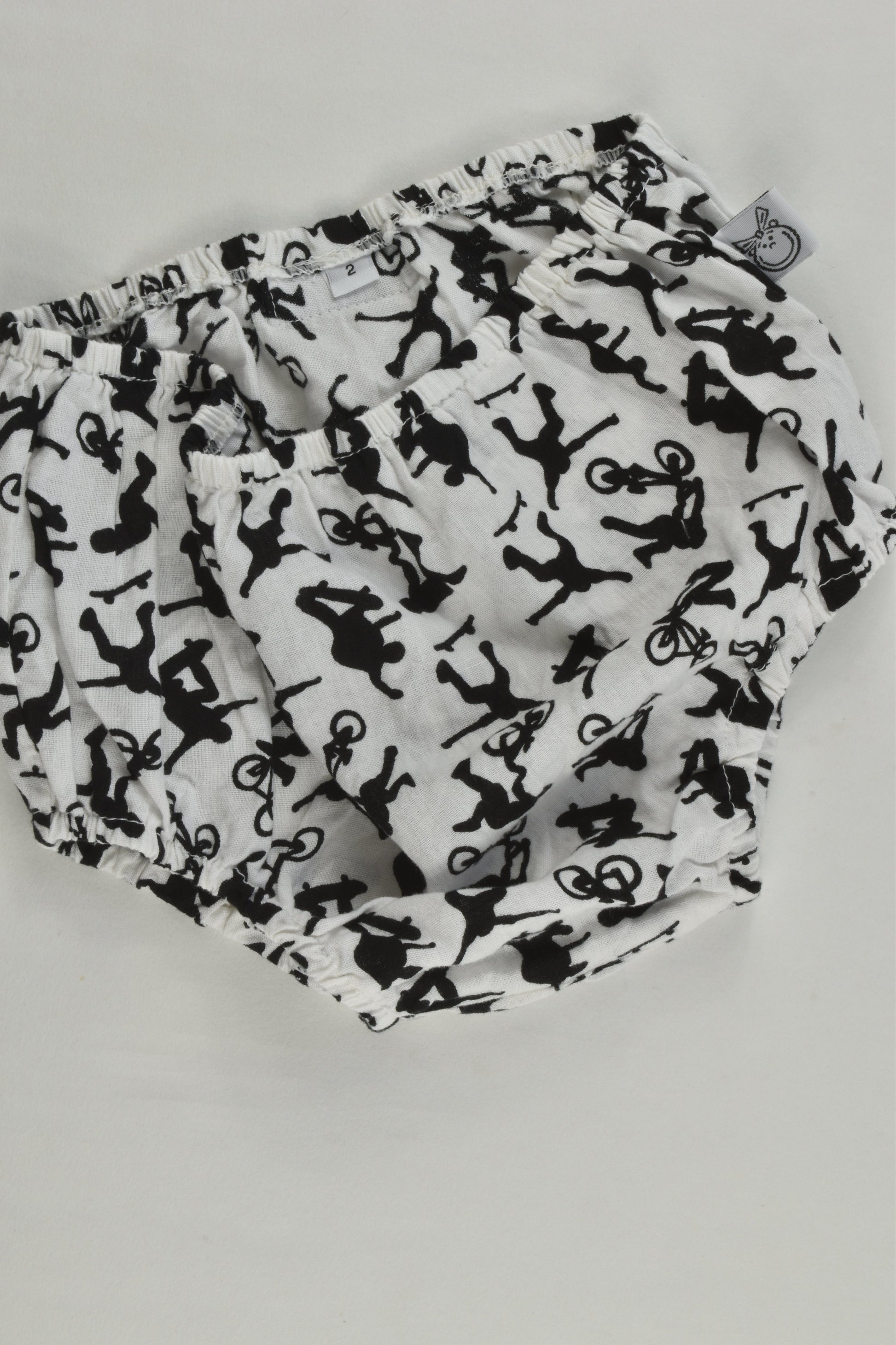 Pour Bebe by Couturekidz Size 2 Bikes and Skateboards Nappy Cover